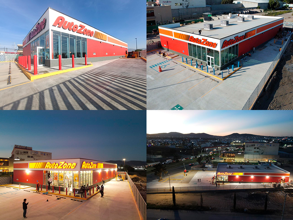 Construcción de Tienda AutoZone Santa Catarina Pachuca 
